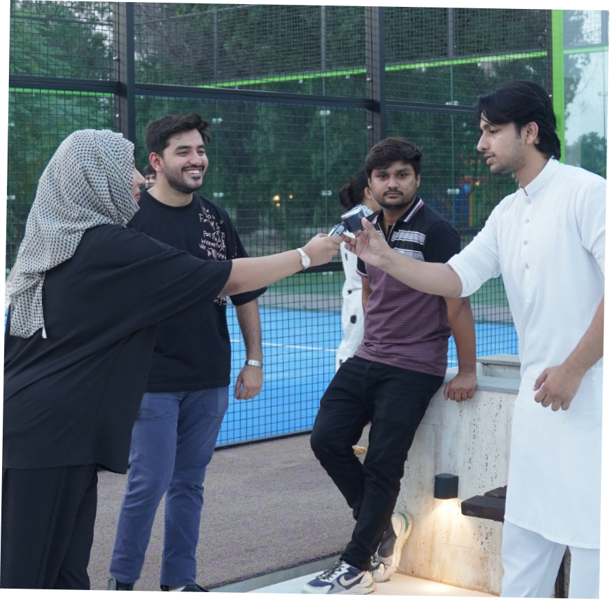 PF Team interacting